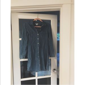Old Navy Jean Button Up Dress